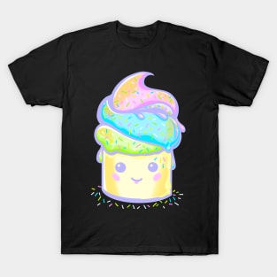 Kawaii Ice Cream Cupcake T-Shirt